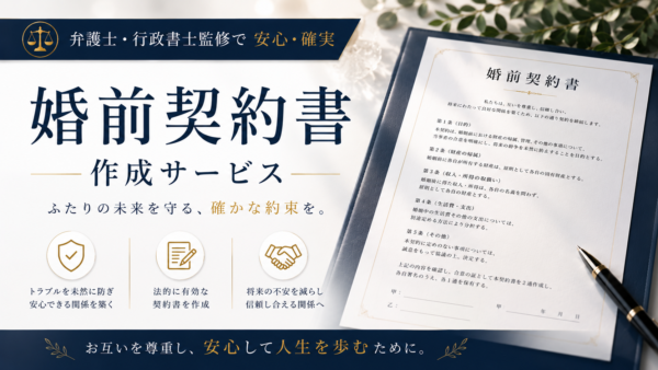 婚前契約書の作成なら全国一律料金対応の行政書士事務所フリースタイルへ